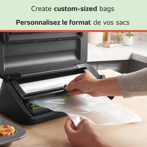 FoodSaver BPA-free multi-layer material helps preserve freshness and flavor.