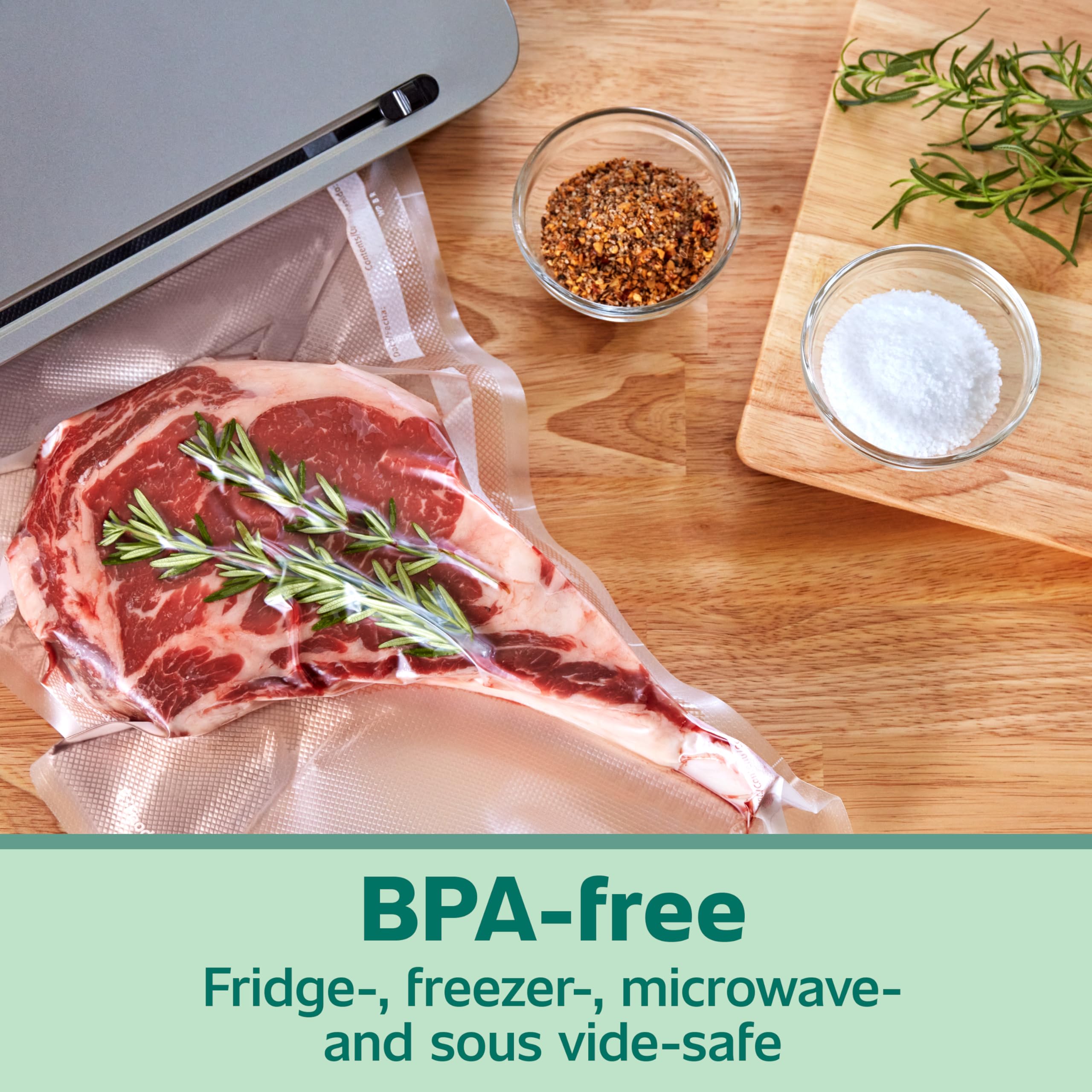 FoodSaver BPA-free-quart-bags support safe fridge, freezer, and pantry storage.