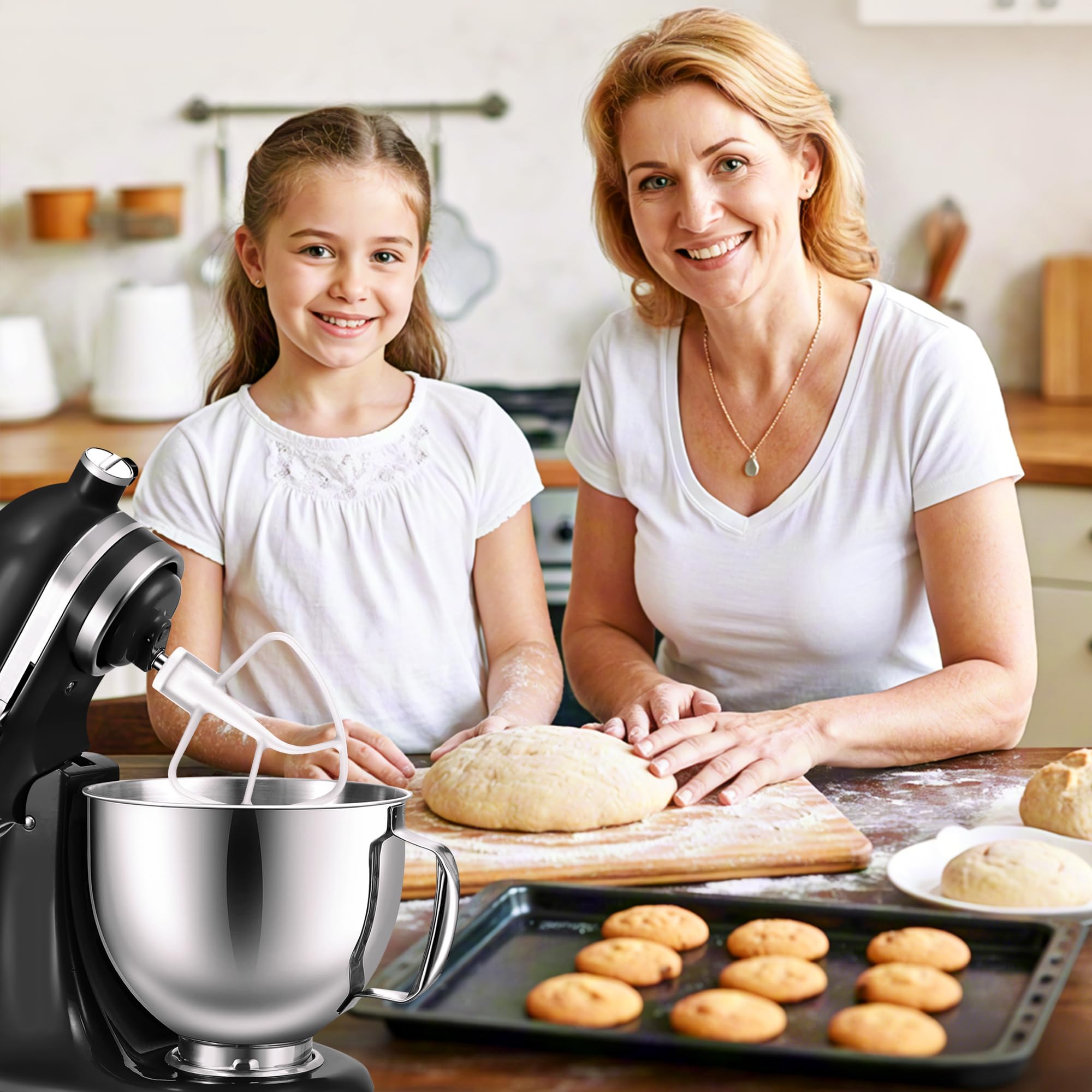 FOKIEE dishwasher-safe attachments simplify cleanup after mixing and baking sessions.