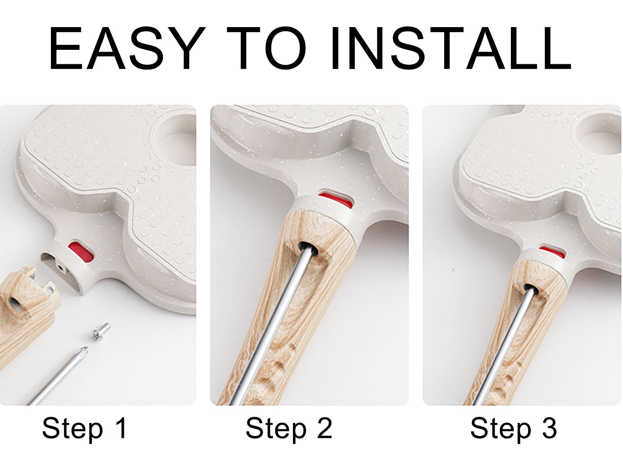 Foorey Home egg pan cleans easily and stores neatly.