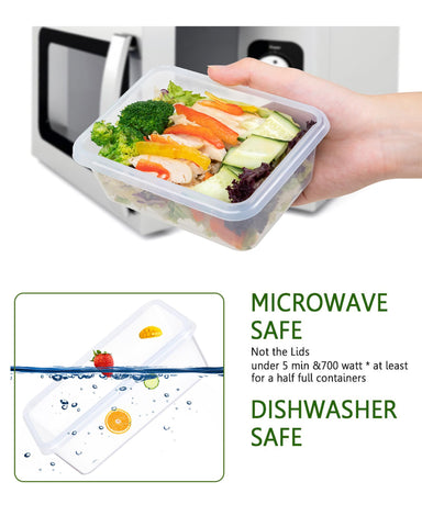 FOOYOO BPA-free clear plastic helps keep contents fresh.