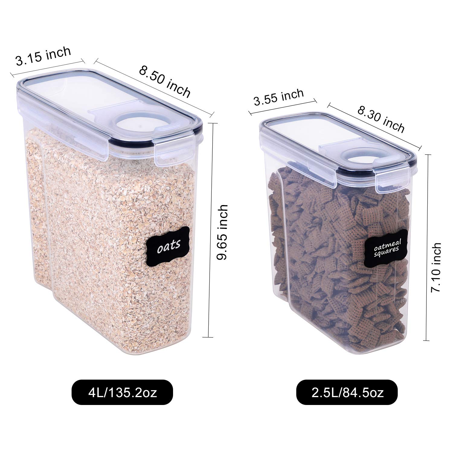 FOOYOO pour-through lid enables easy dispensing without full lid removal.