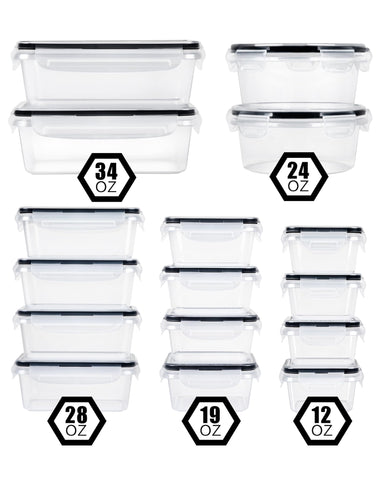 FOOYOO freezer and microwave safe containers for easy meal prep.