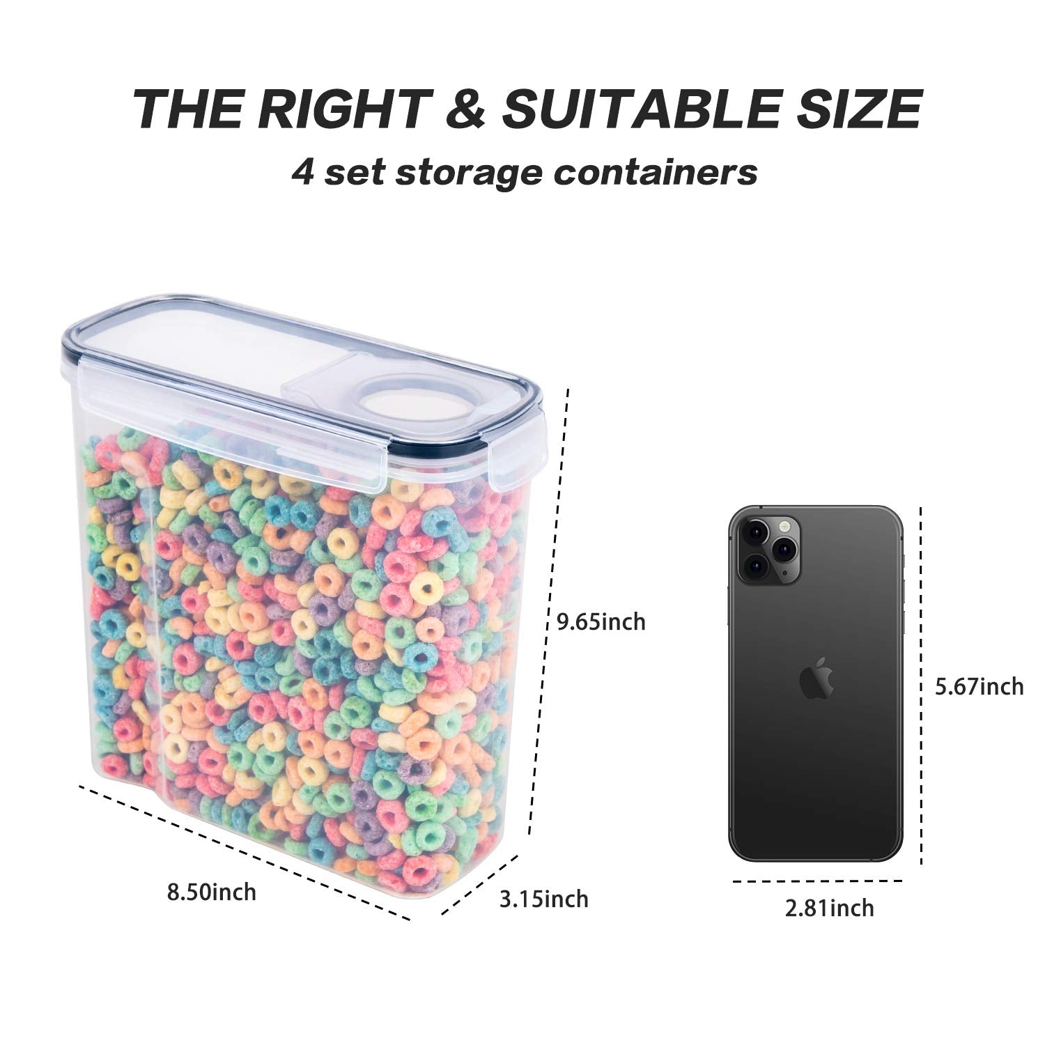 FOOYOO slim body saves shelf and fridge space for better organization.