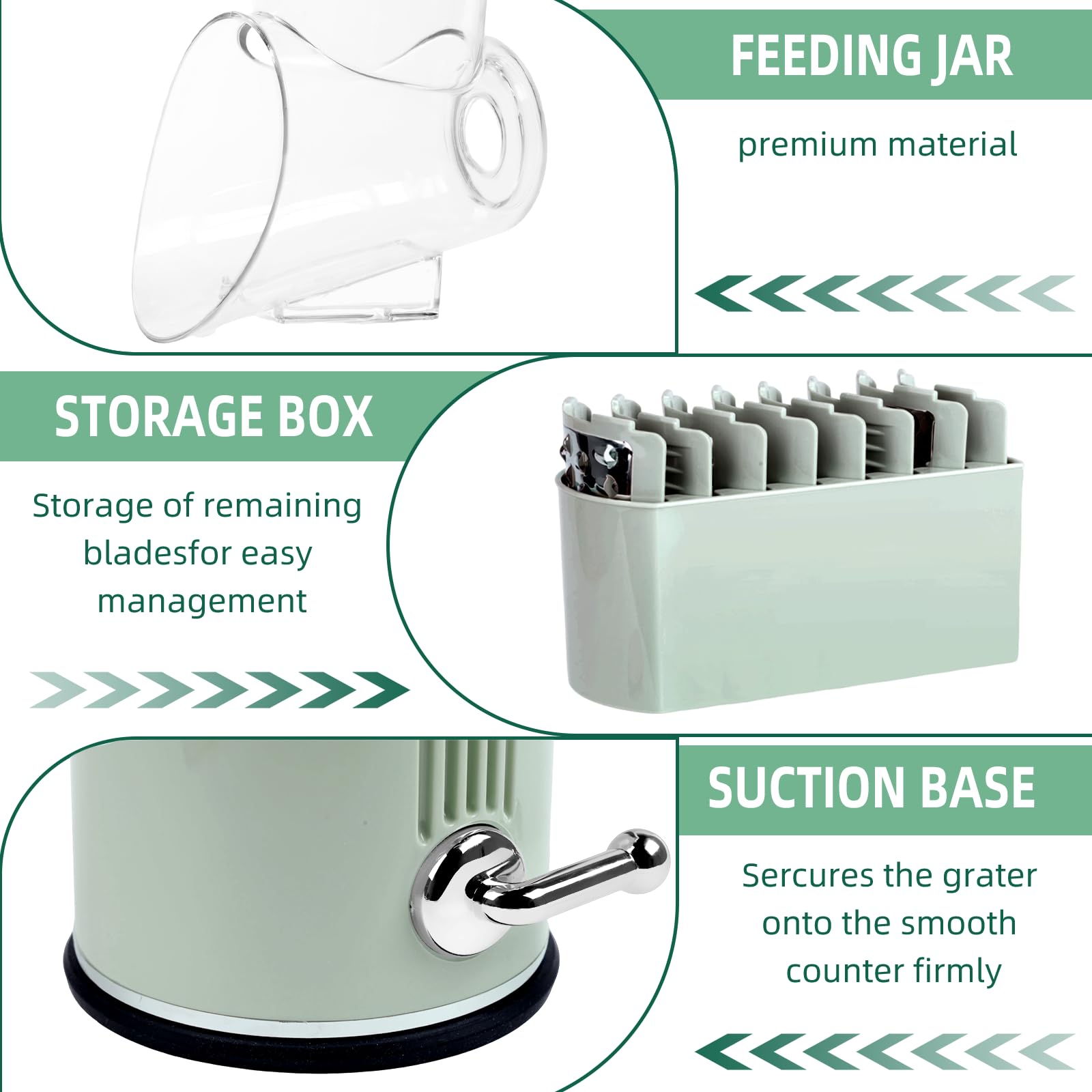 Fooyoubei blade storage box with blades neatly organized