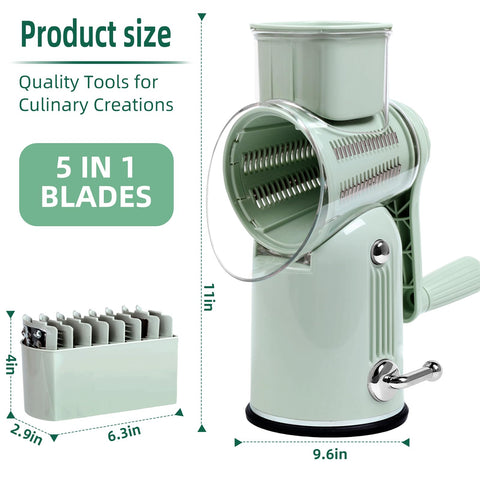 Fooyoubei blade storage box displaying five blades for versatile prep