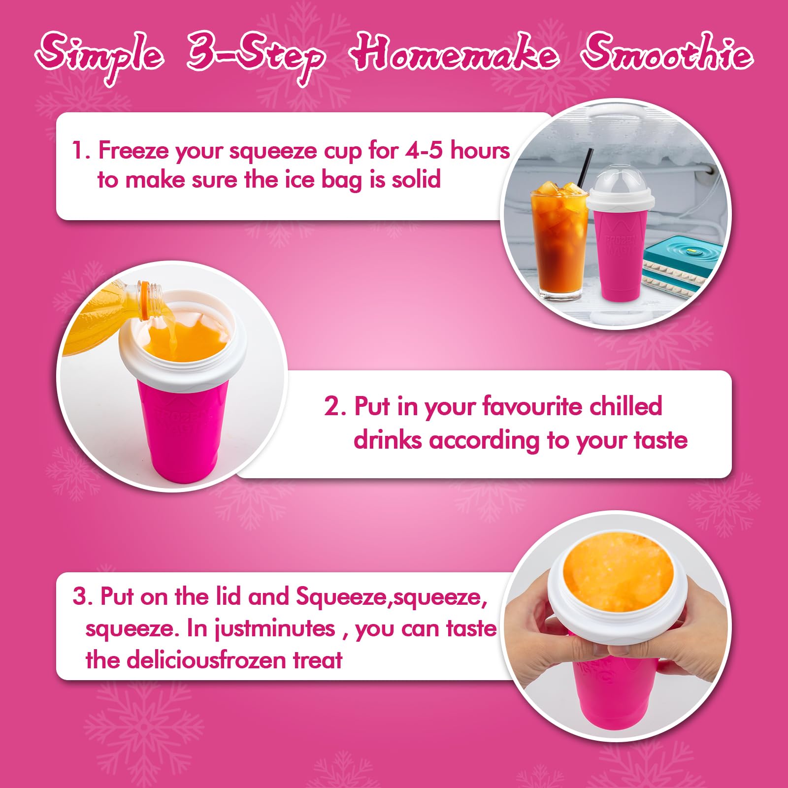 Fopudy slushie cup 2-in-1 spoon straw keeps snacks and sips handy.