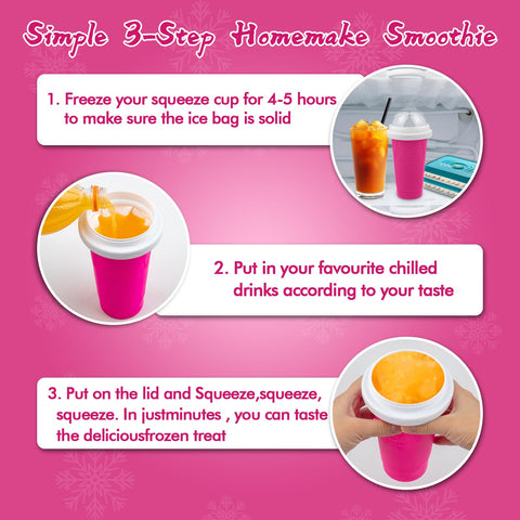 Fopudy slushie cup 2-in-1 spoon straw keeps snacks and sips handy.