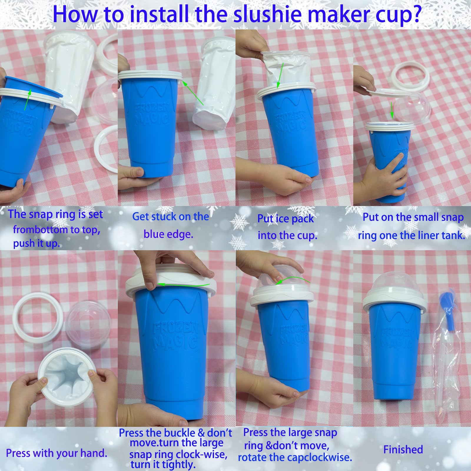 Fopudy gift ready slushy maker set for family and friends