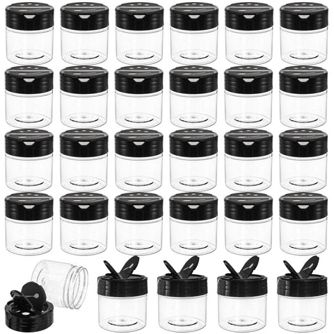 Foraineam 30-pack clear jars for organized pantry and spice access
