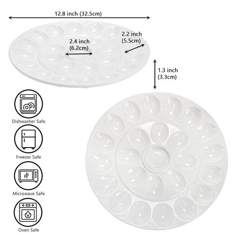 Foraineam porcelain white egg dish showing clean finish and stain resistance