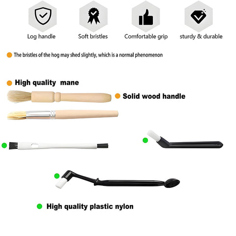 Forever Bene stainless steel long-handled brush with bendable head for hard-to-reach areas