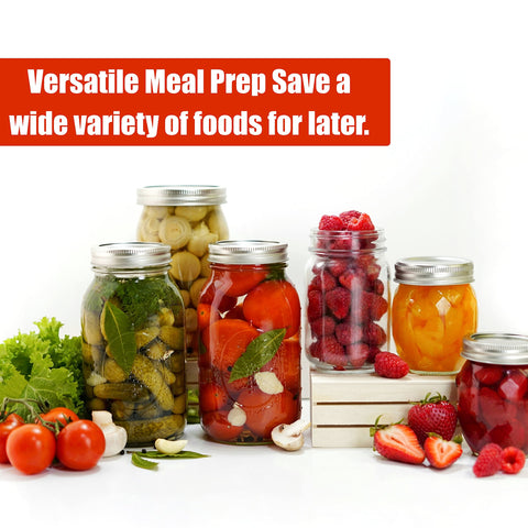 FORJARS lids fit Ball wide-mouth jars for versatile canning