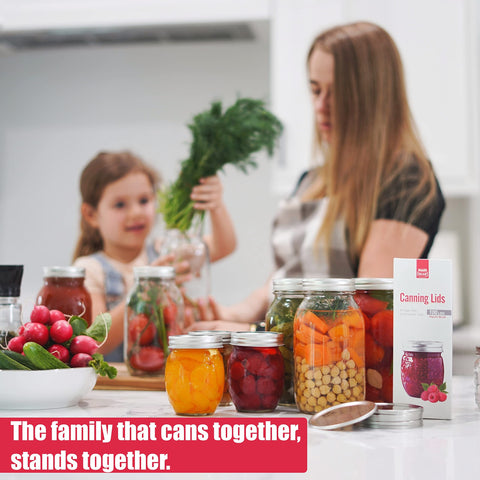 FORJARS rustproof metal lids endure repeated canning sessions with reliability.