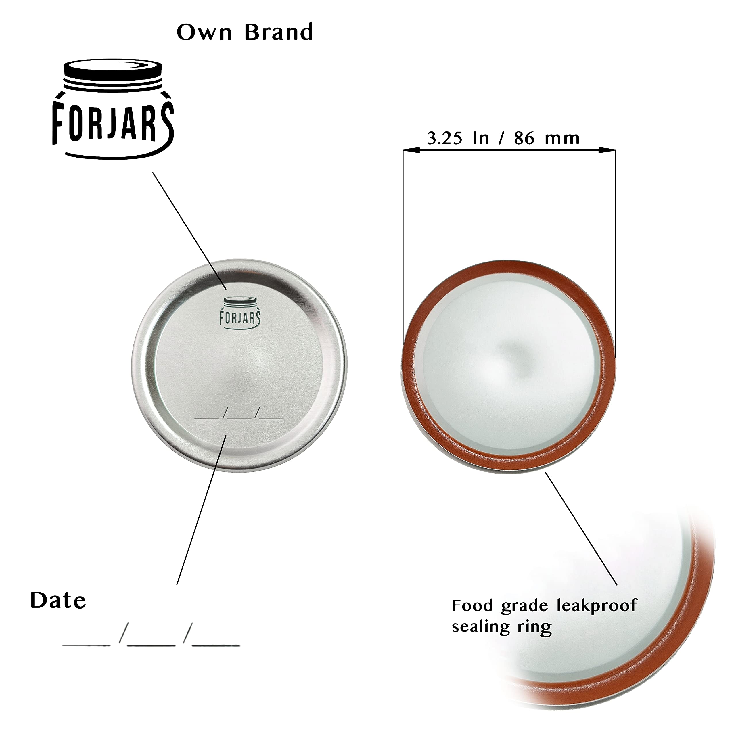 FORJARS silicone seals provide airtight storage and protection