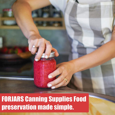FORJARS stainless steel rings for regular mouth jars ensure secure, durable sealing.