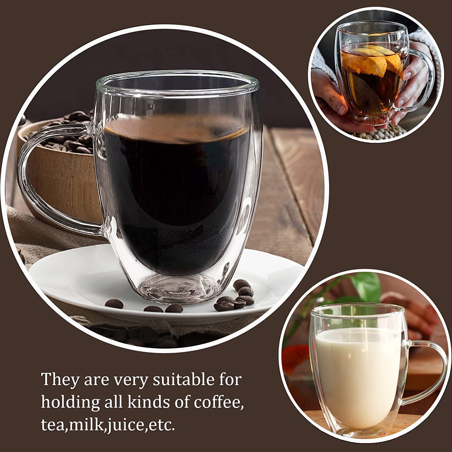 Fornzii glass mug, dishwasher-safe design for quick cleanup.