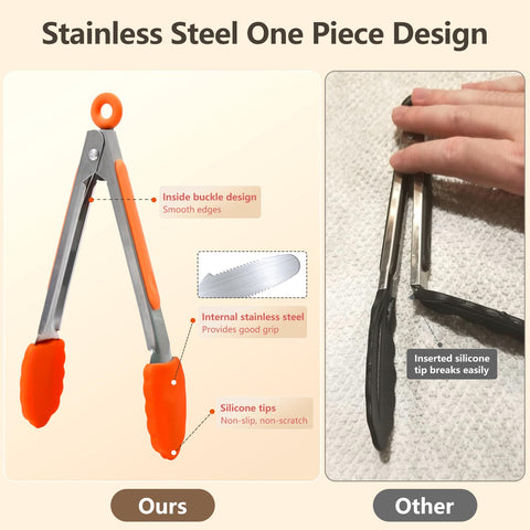 ForTomorrow locking-design tongs prevent accidental opening for better handling.