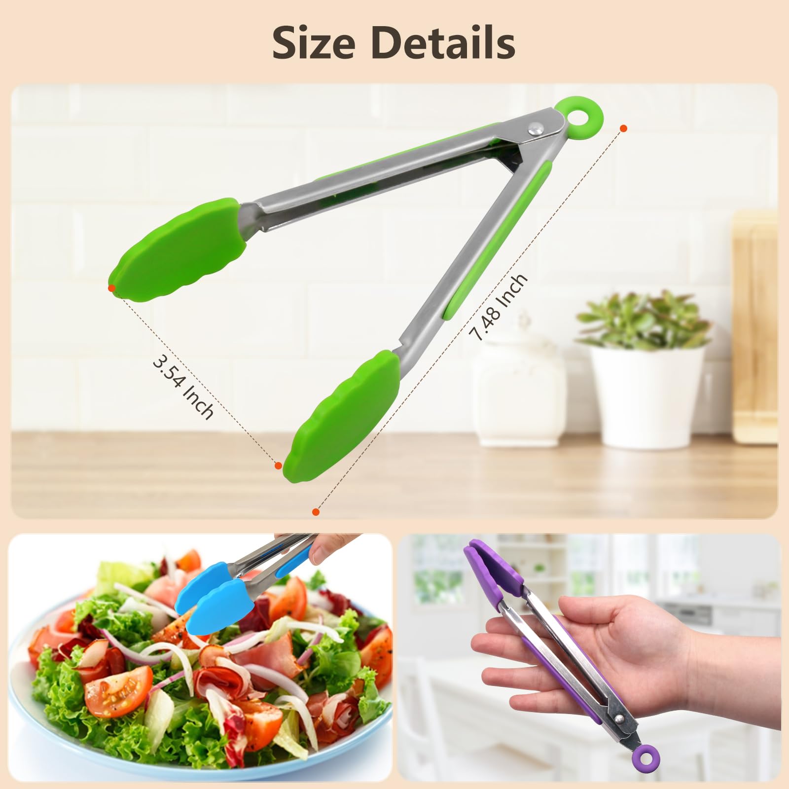 ForTomorrow multi-use tongs handle salad, bread, barbecue, and more.