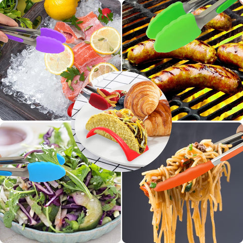 ForTomorrow shell-shaped grip tongs offer comfortable, secure grip.