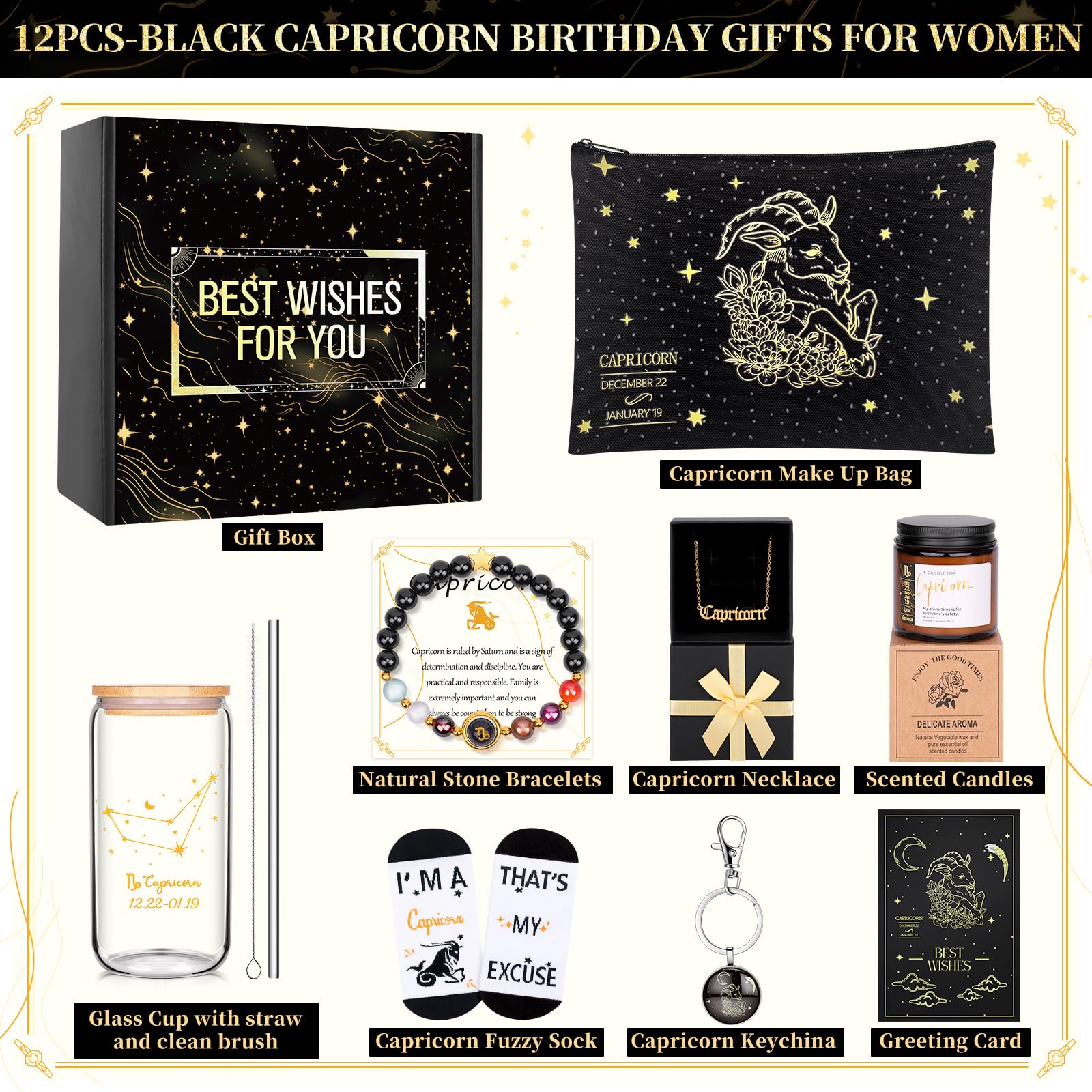 Fortuning's JDS Capricorn gift basket unboxing with elegant presentation and surprises.