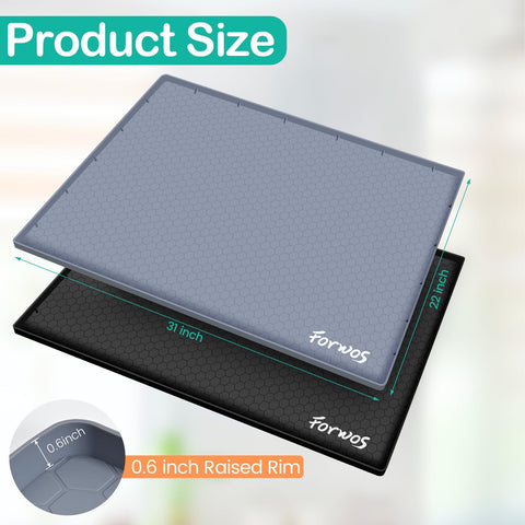 ForWOS silicone cabinet liner with honeycomb pattern adds stylish protection.