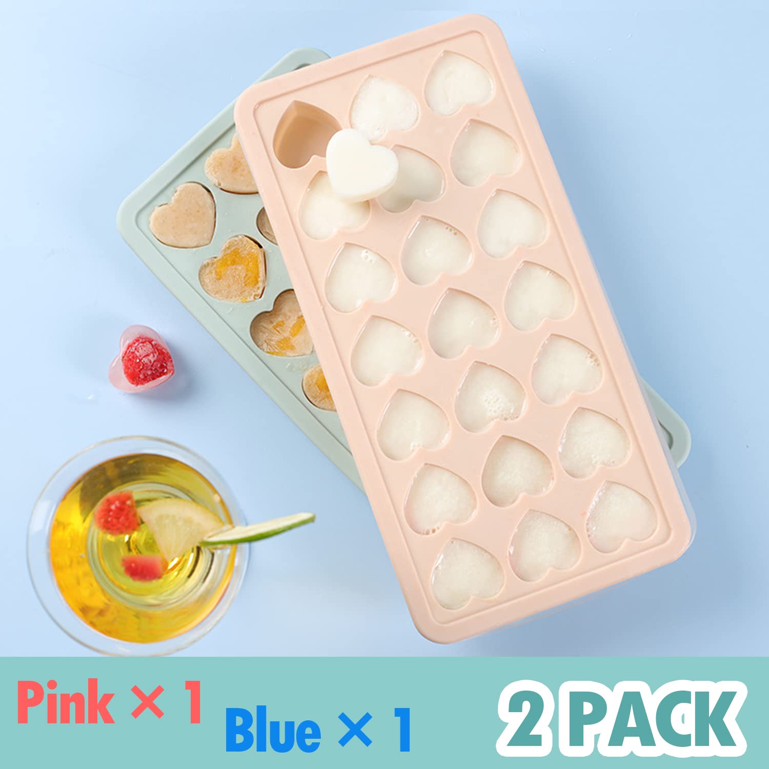 FOSOE durable, stackable tray saves freezer space.
