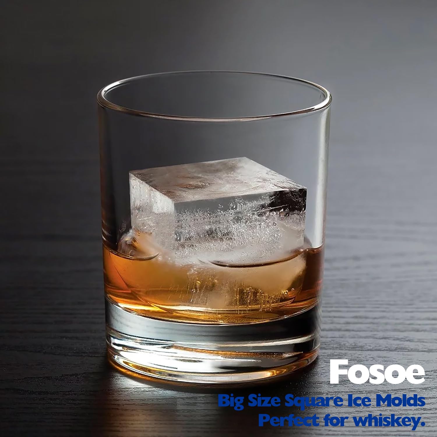 FOSOE food-grade silicone keeps ice tasting pure.