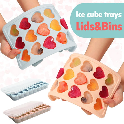 FOSOE silicone heart molds release easily for quick use
