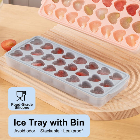 FOSOE stackable heart trays save refrigerator space