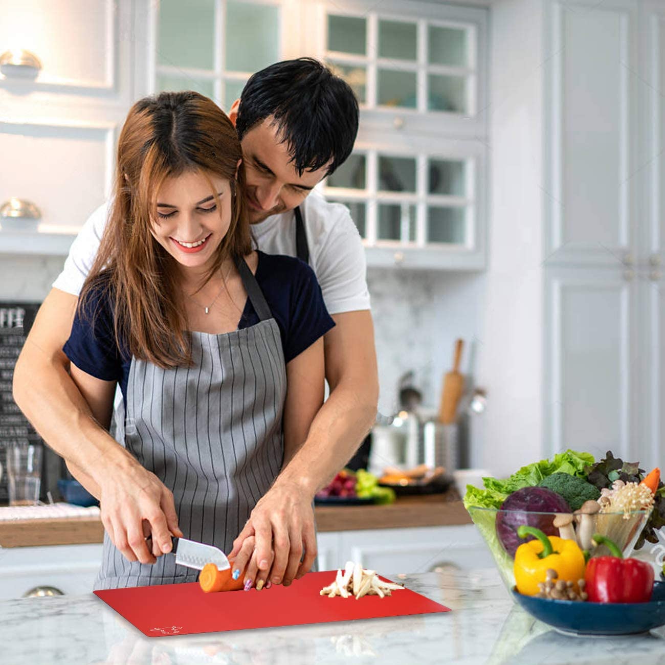 Fotouzy anti-skid back on mats prevents slips on wet counters