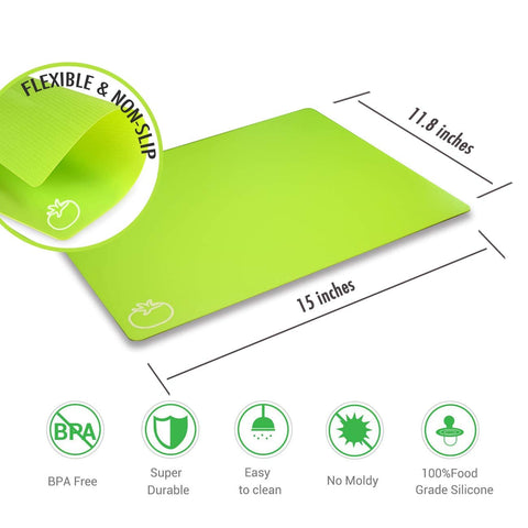Fotouzy rainbow mats with yellow fruit icon for fruit prep