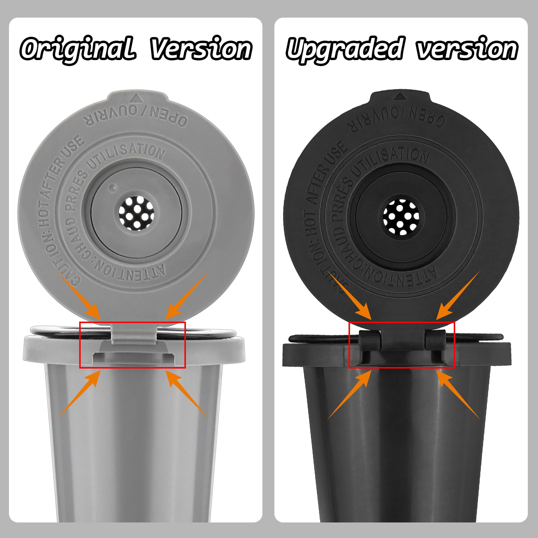 FOTRIC filter cup lid-connection upgrade demonstrates enhanced durability for daily use.