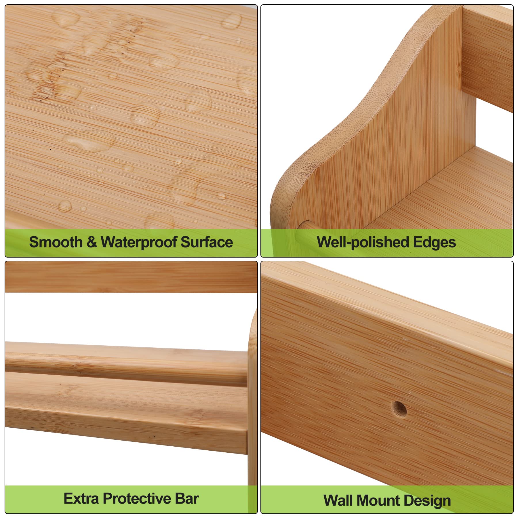FoverOne bamboo spice rack easy-assembly kit confirms quick setup
