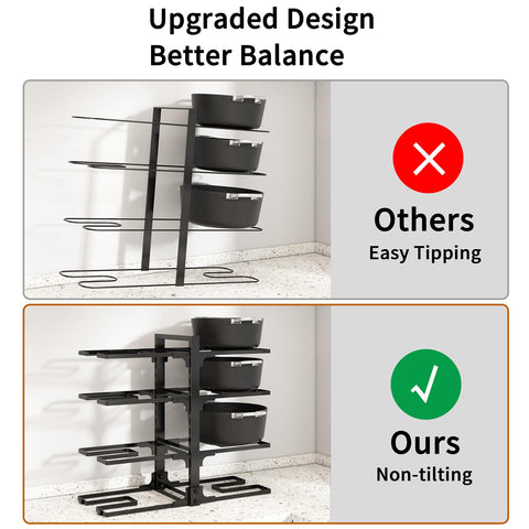 Fovkdcvw easy 2-minute installation for quick kitchen organization.