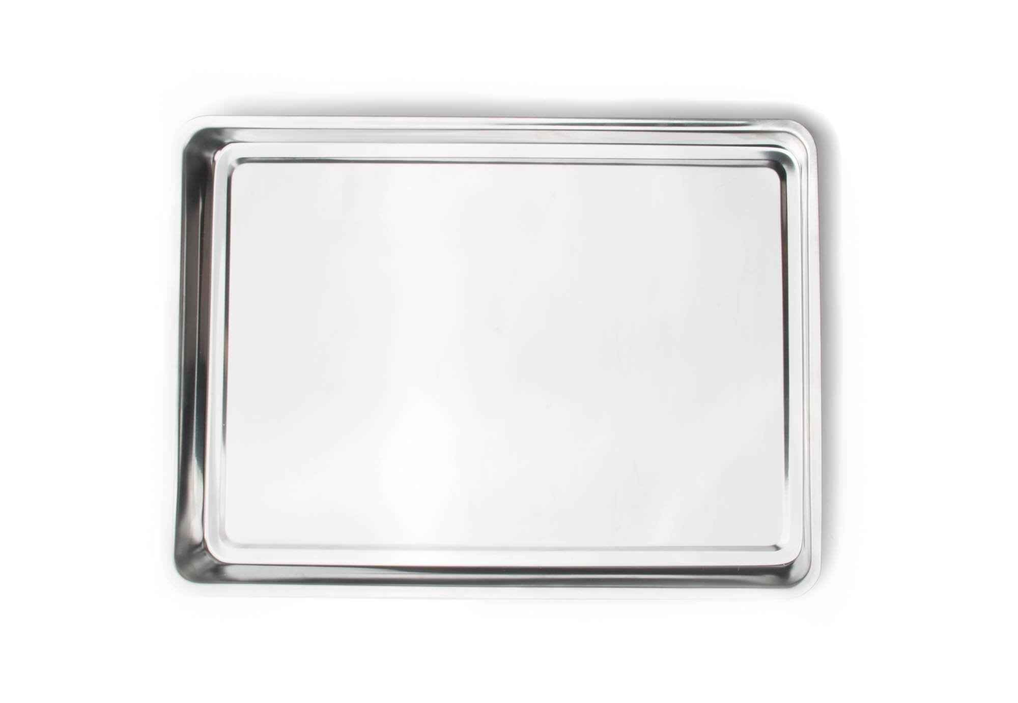 Fox Run jelly roll pan in-use cookies for even browning.