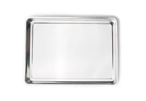 Fox Run jelly roll pan in-use cookies for even browning.