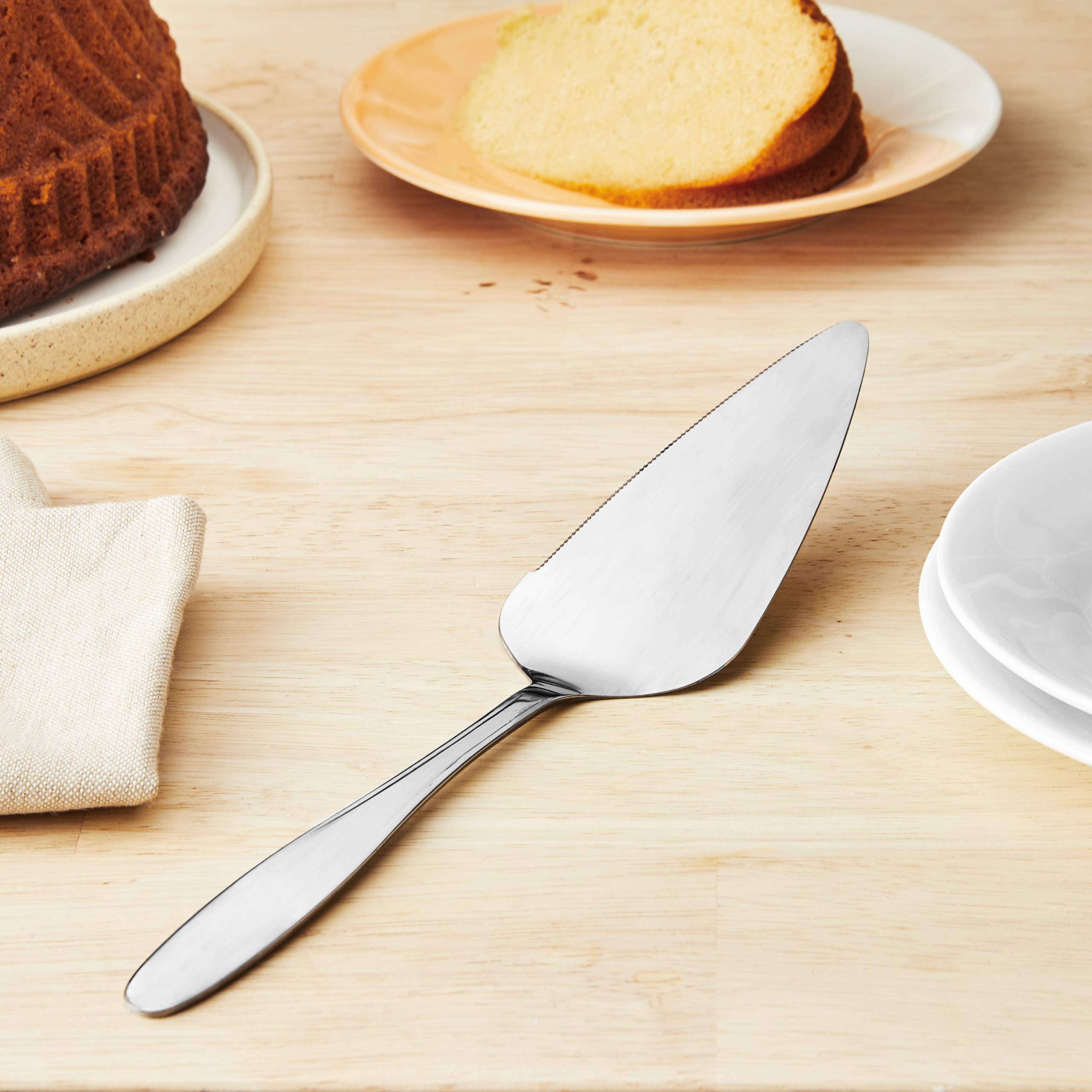 Fox Run 10-inch dessert spatula with two tools in one.
