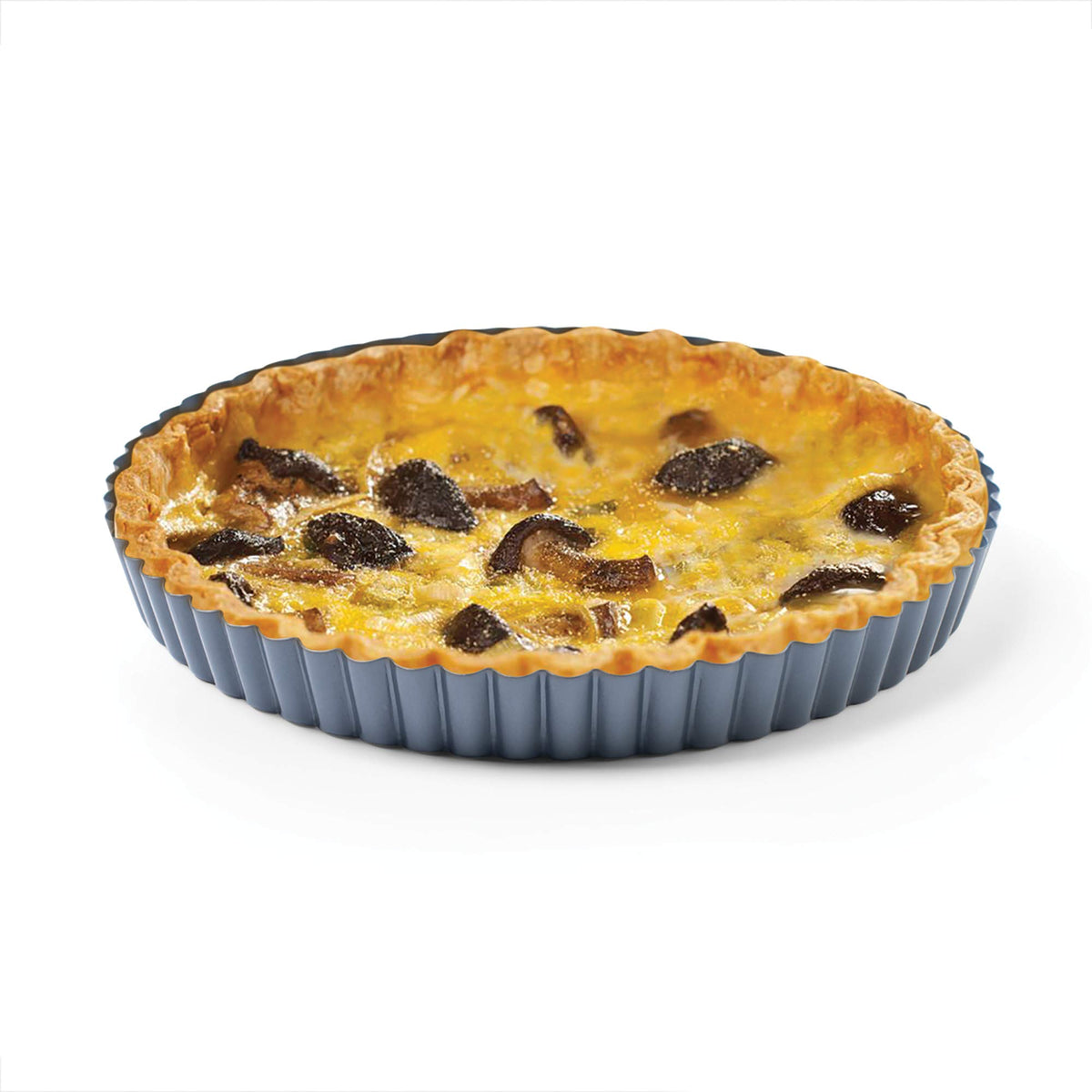 Fox Run removable bottom tart pan with easy-release design for clean quiches