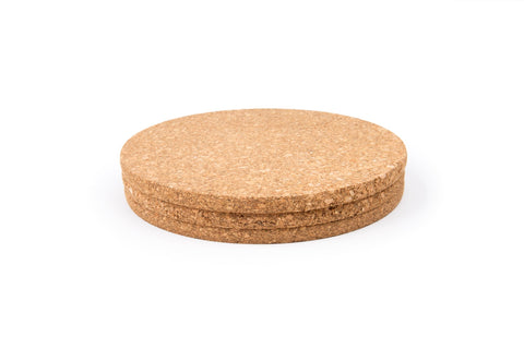 Fox Run cork trivets stacked for easy storage.