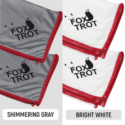 Fox Trot machine-washable polishing cloths offer durable, reusable performance.