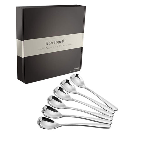 FOXAS sturdy spoons resist bending for long lasting use