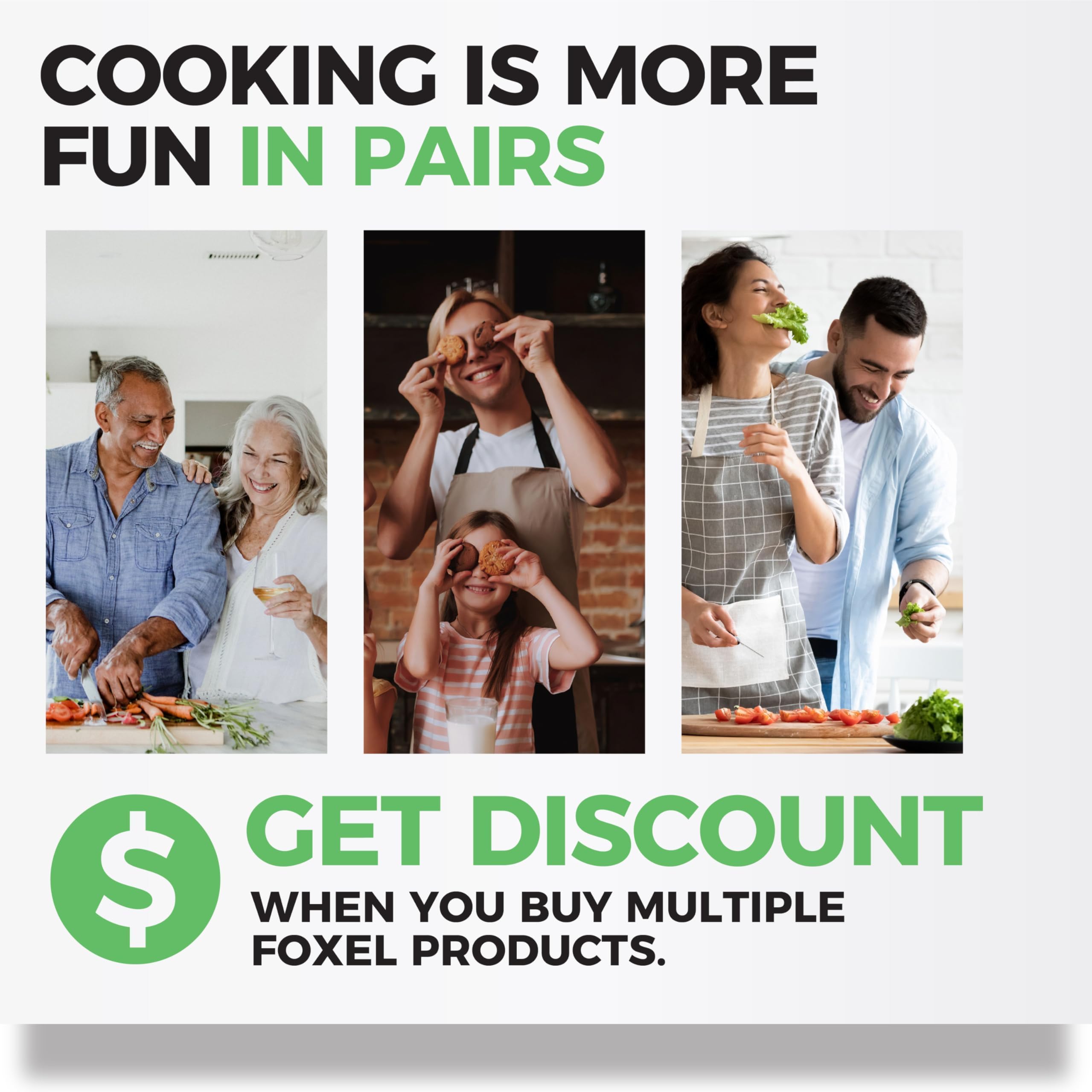 FOXEL compact, drawer-friendly folded form for simple kitchen storage