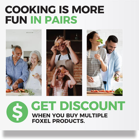FOXEL compact, drawer-friendly folded form for simple kitchen storage