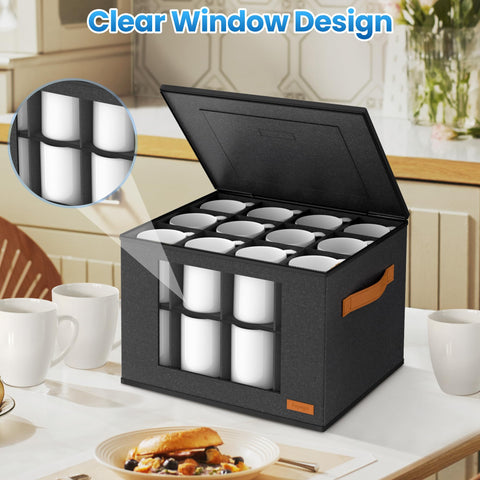 foyego front-view PVC window mug box for quick content visibility