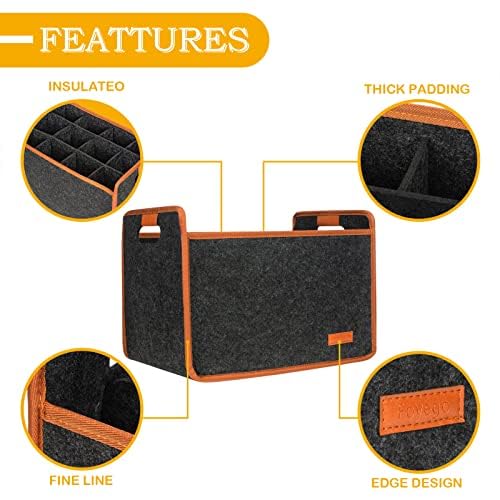 Foyego tote includes cushion separator to prevent bottle contact.