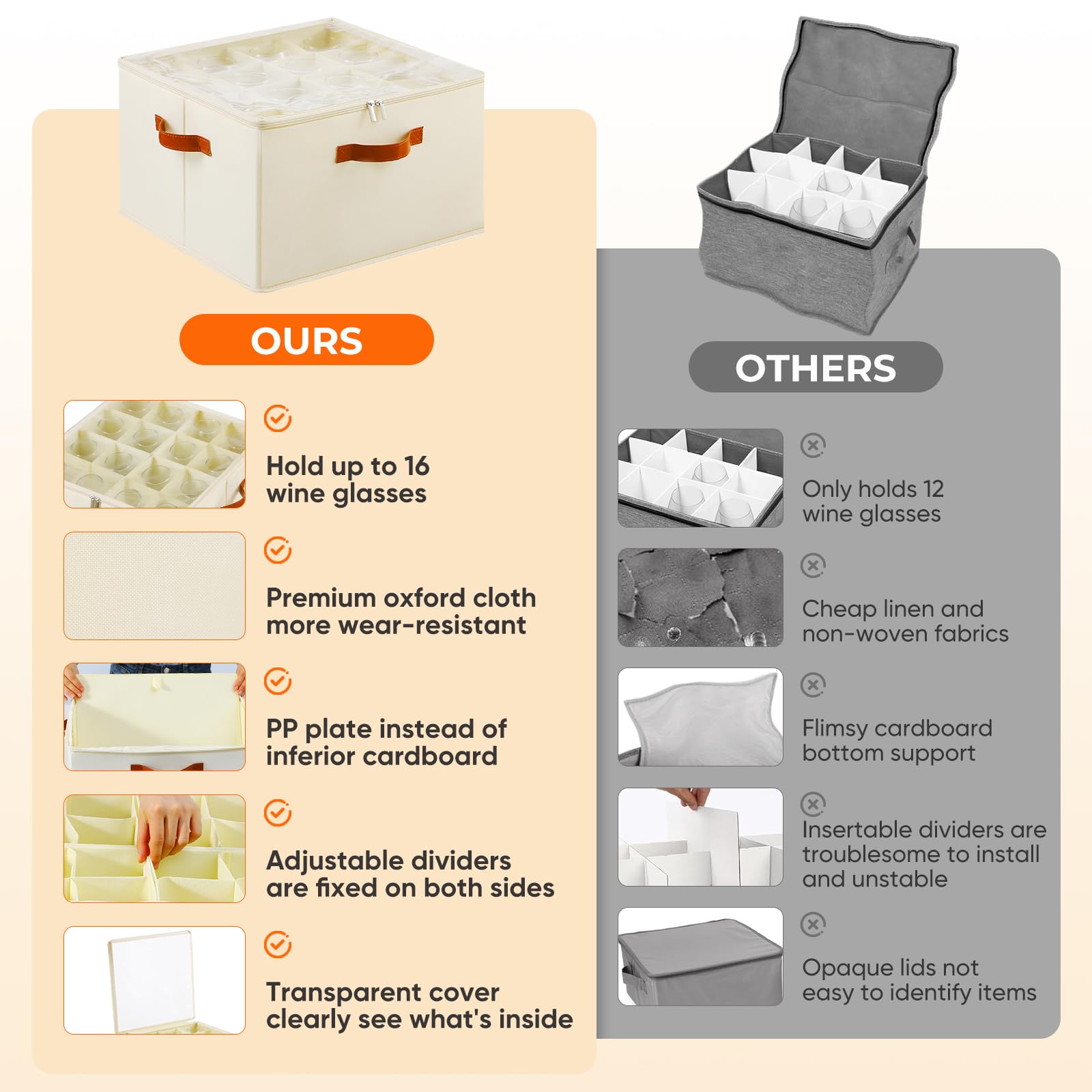 Foyego multi purpose glass storage for gifts and events