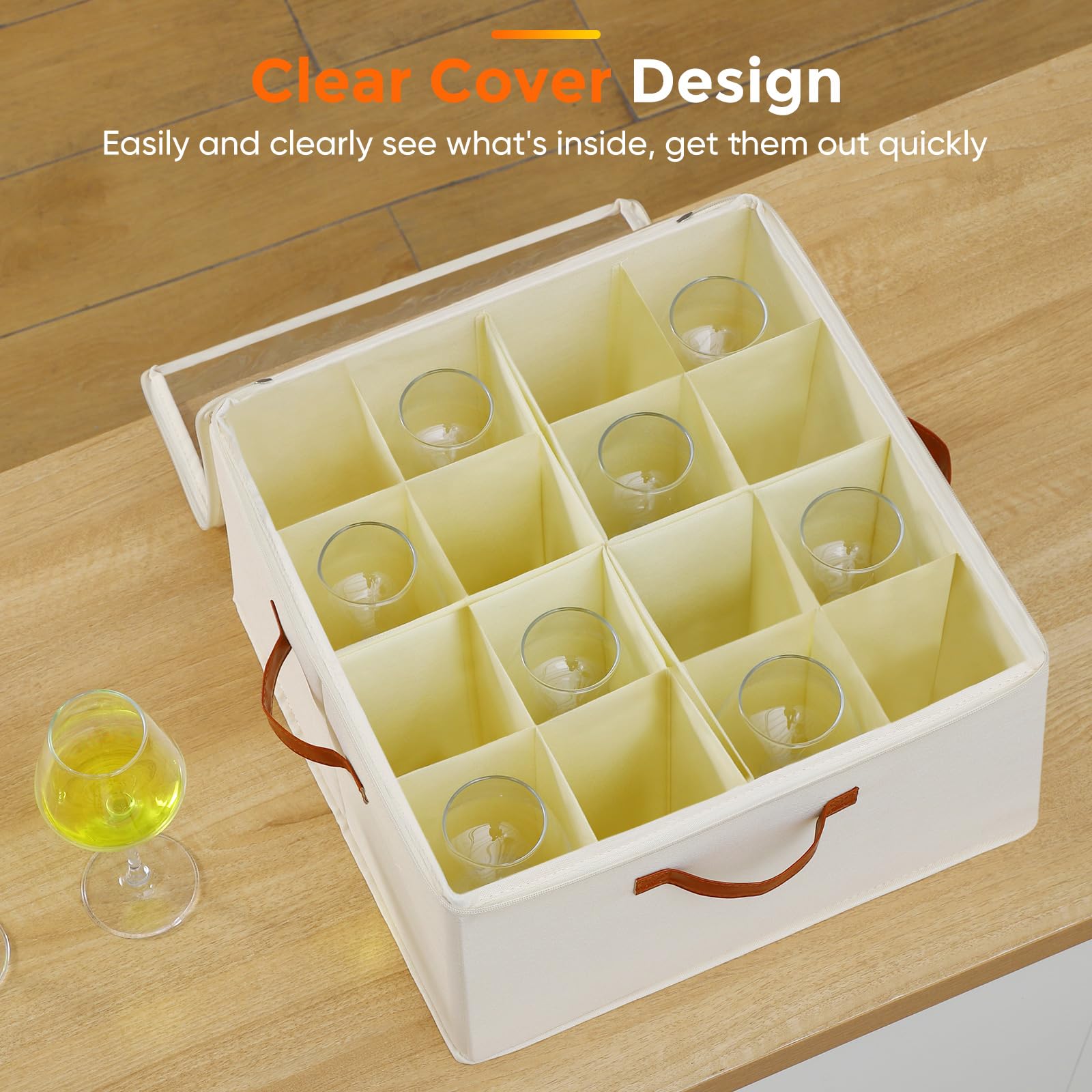 Foyego removable bottom panel adapts to larger glassware