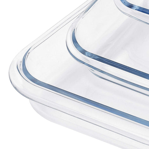 FOYO Basics high-heat tempered glass dish demonstrates durability during cooking.