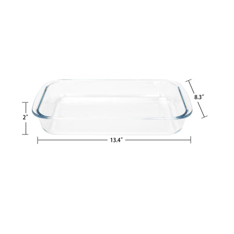 FOYO Basics tempered glass dish resists odors to preserve flavor in casseroles.